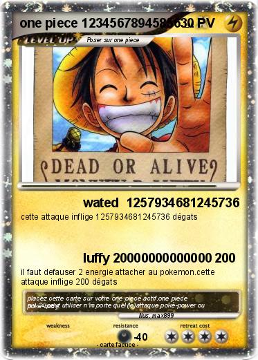 Pokemon one piece 12345678945856