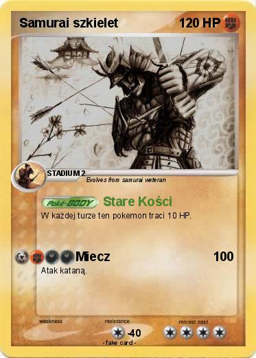 Pokemon Samurai szkielet