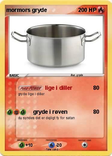 Pokemon mormors gryde