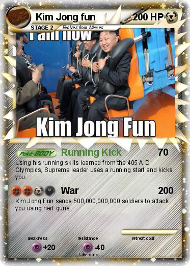 Pokemon Kim Jong fun