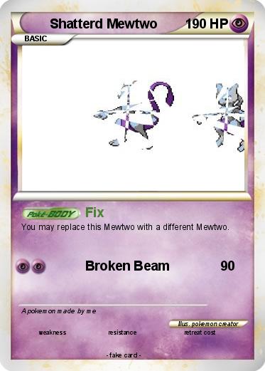 Pokemon Shatterd Mewtwo
