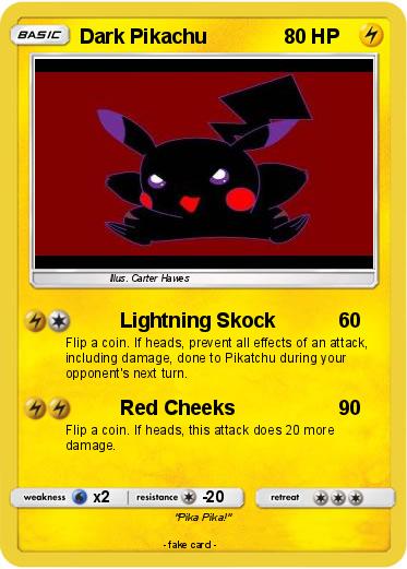 Pokemon Dark Pikachu