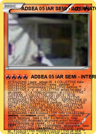 Pokemon ADSEA 05 IAR SEMI - INTERNATO 3 IME ITALIA