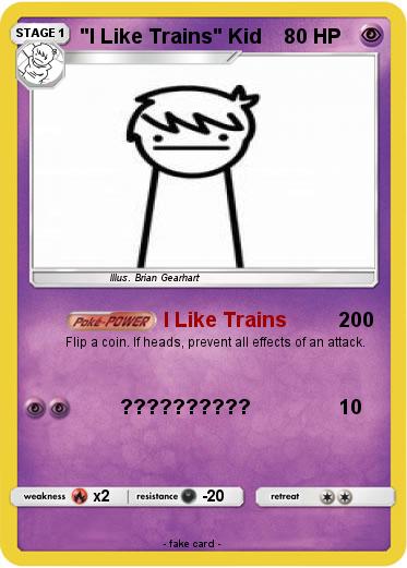 Pokemon "I Like Trains" Kid