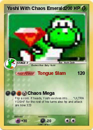 Pokemon Yoshi With Chaos Emerald