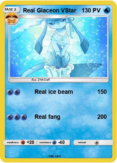 Pokemon Real Glaceon VStar