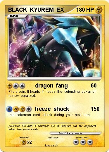 Pokemon BLACK  KYUREM  EX