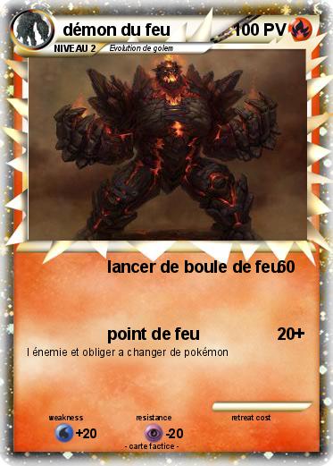 Pokemon démon du feu