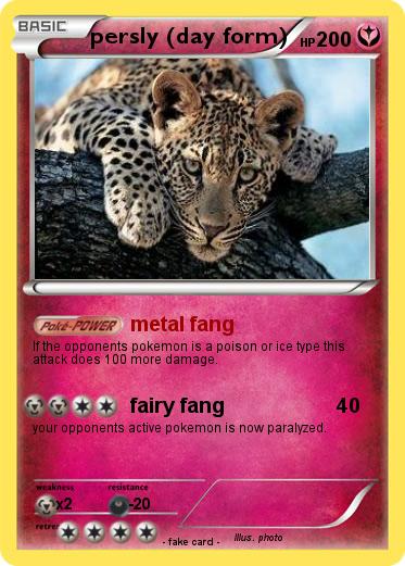 Pokemon persly (day form)