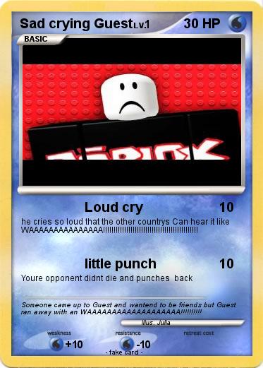 Pokemon Sad crying Guest