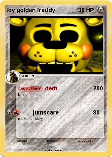 Pokemon toy golden freddy