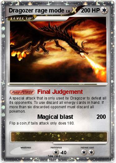 Pokemon Dragozer rage mode