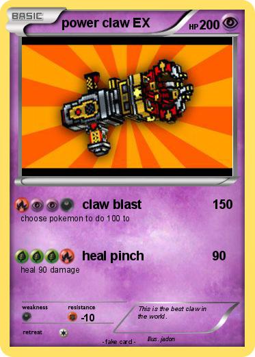 Pokemon power claw EX