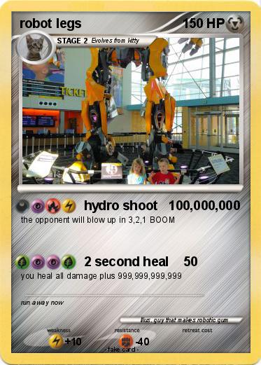 Pokemon robot legs