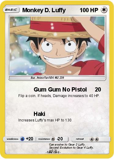 Pokemon Monkey D. Luffy
