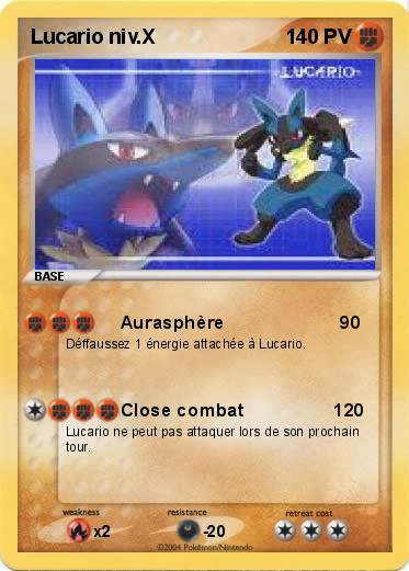 Pokemon Lucario niv.X