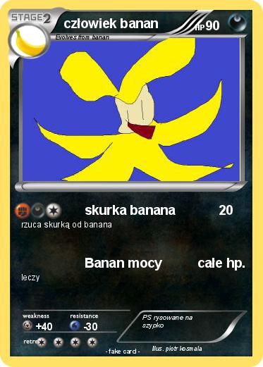 Pokemon człowiek banan