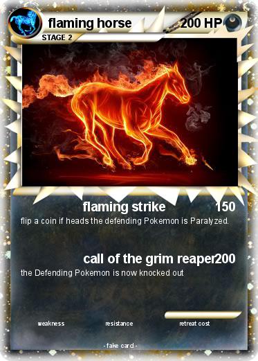 Pokemon flaming horse