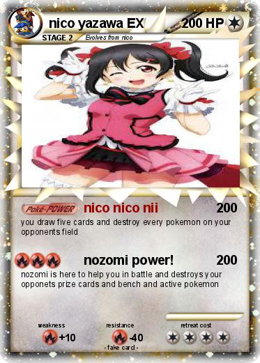Pokemon nico yazawa EX