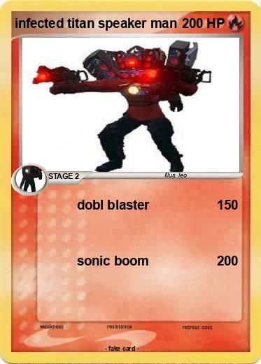 Pokemon infected titan speaker man