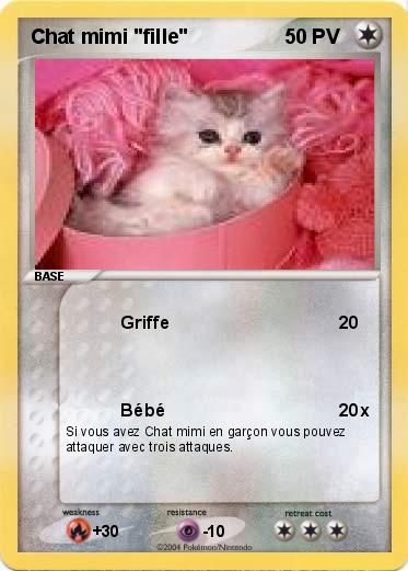 Pokemon Chat mimi "fille"