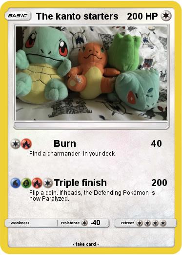 Pokemon The kanto starters