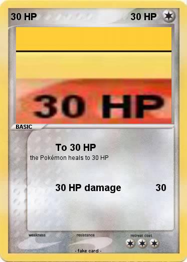 Pokemon 30 HP