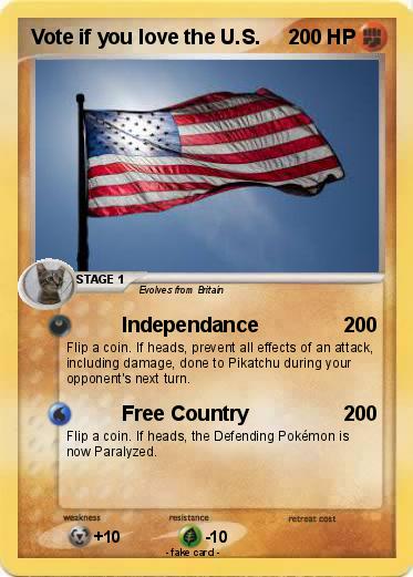 Pokemon Vote if you love the U.S.