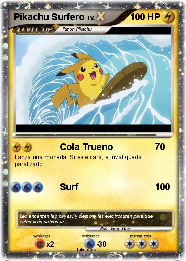 Pokemon Pikachu Surfero