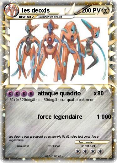 Pokemon les deoxis