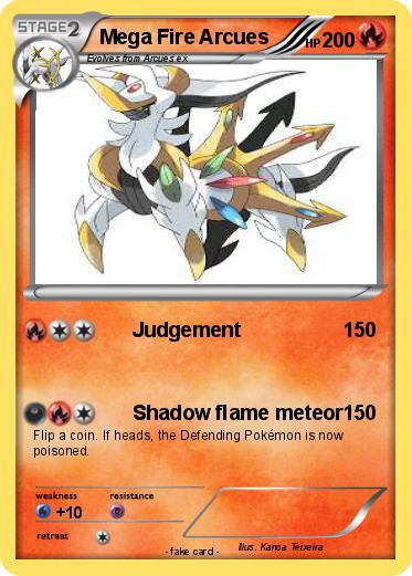 Pokemon Mega Fire Arcues
