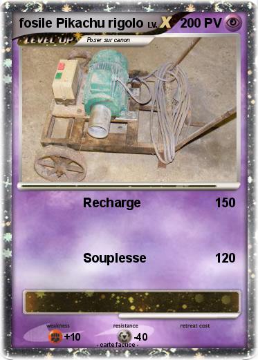 Pokemon fosile Pikachu rigolo