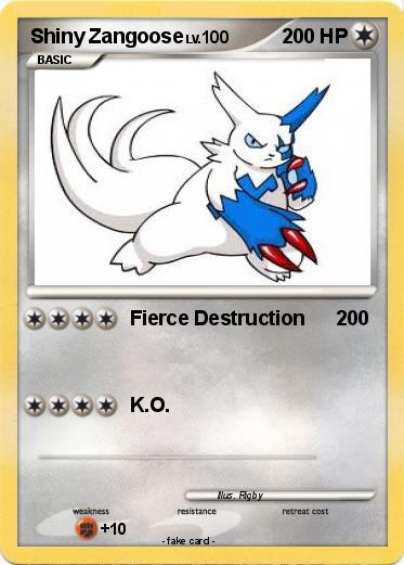 Pokemon Shiny Zangoose