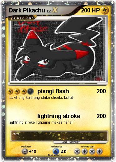 Pokemon Dark Pikachu