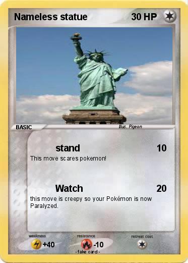Pokemon Nameless statue