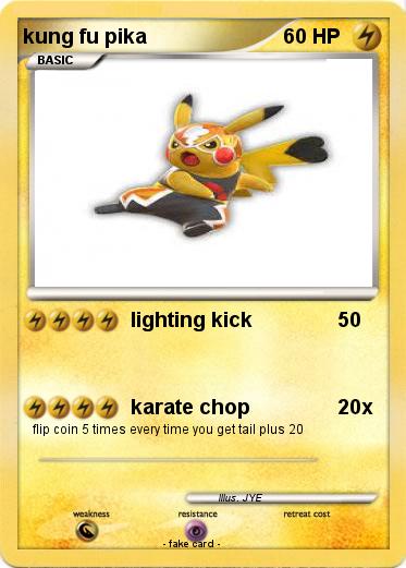 Pokemon kung fu pika