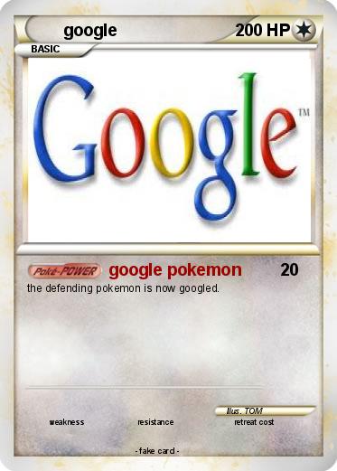Pokemon google