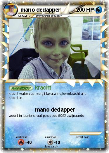 Pokemon mano dedapper
