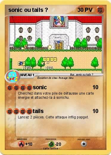 Pokemon sonic ou tails ?