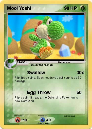 Pokemon Wool Yoshi