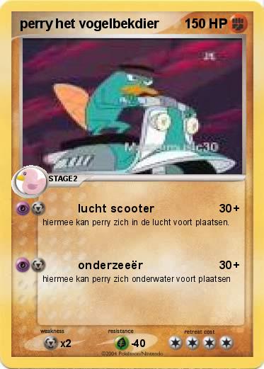 Pokemon perry het vogelbekdier