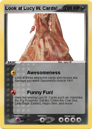 Pokemon Look at Lucy W. Cards!