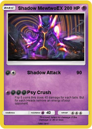 Pokemon Shadow MewtwoEX