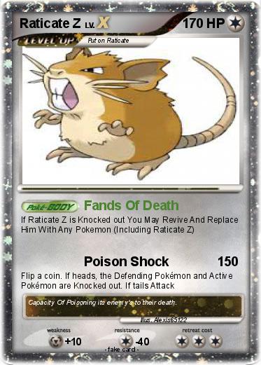 Pokemon Raticate Z