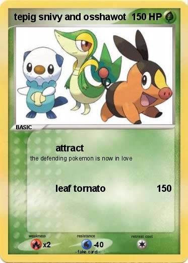 Pokemon tepig snivy and osshawot