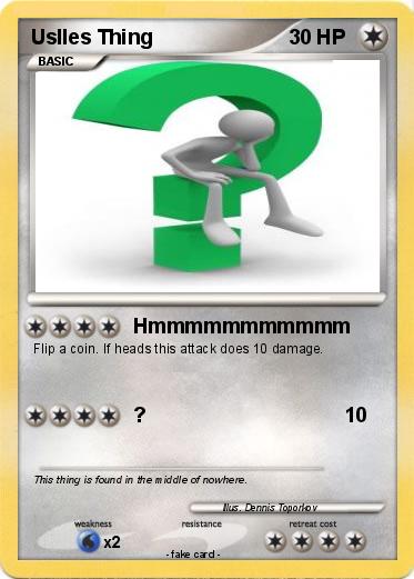 Pokemon Uslles Thing