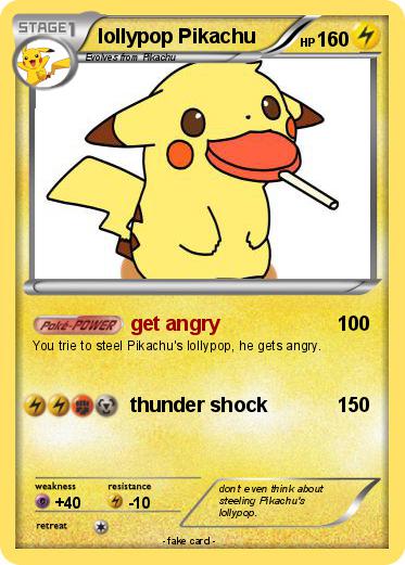 Pokemon lollypop Pikachu