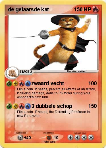 Pokemon de gelaarsde kat