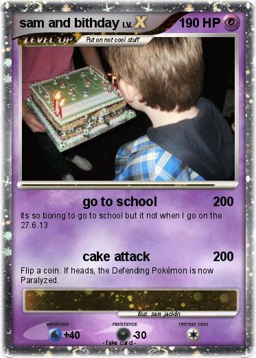 Pokemon sam and bithday