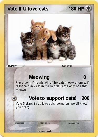 Pokemon Vote If U love cats